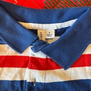 Striped Blue and Red Polo Shirt